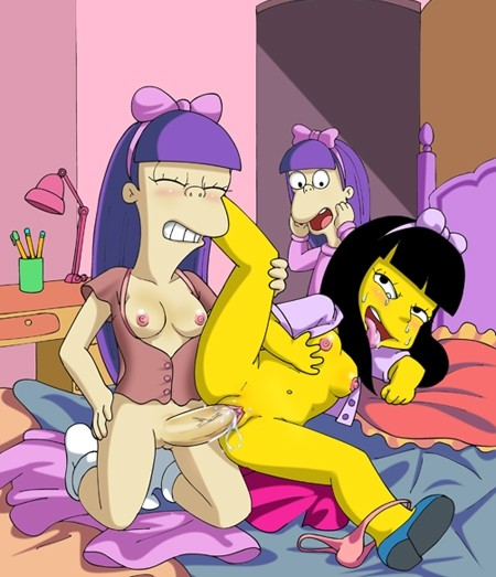 Twin Toon Sex - One of the twins having fuckfest with the reverend's daughter!! WOW! â€“  Simpsons Cartoon Sex